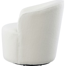 emberson white swivel chair   