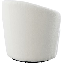 emberson white swivel chair   