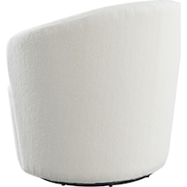emberson white swivel chair   