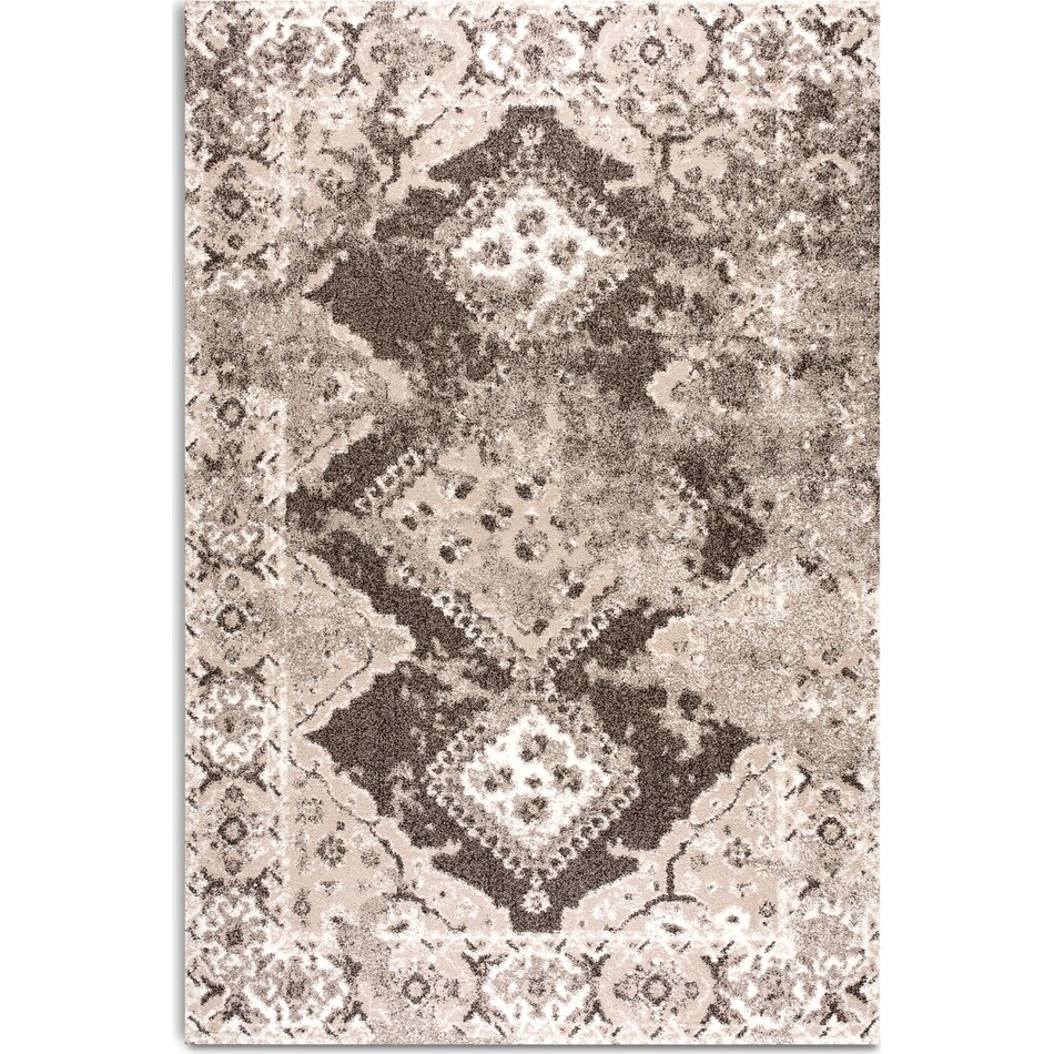 emblem dark brown area rug ' x '   