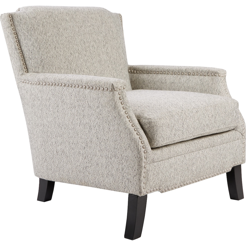 embry gray accent chair   