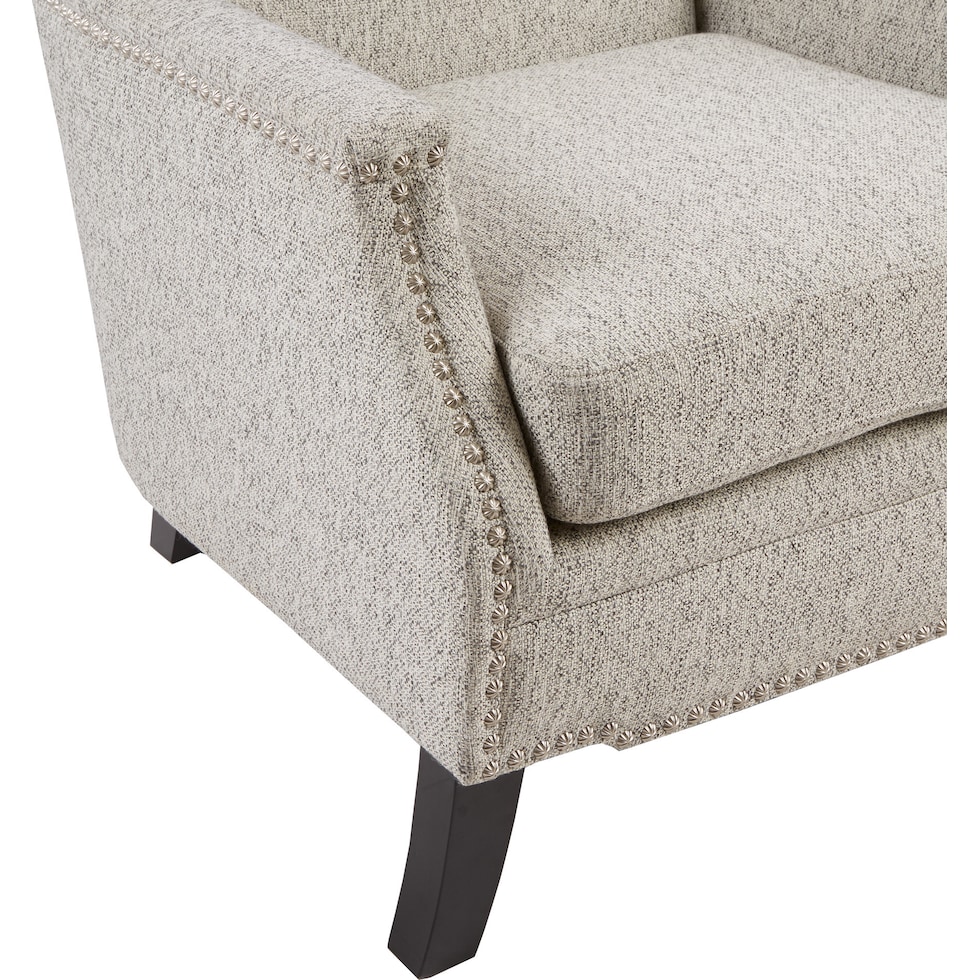 embry gray accent chair   