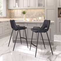 emerson black counter height stool   