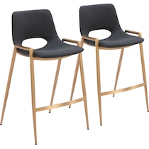 emerson black counter height stool   