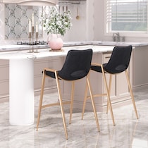 emerson black counter height stool   