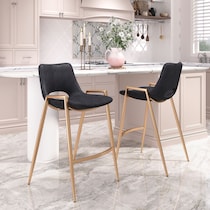 emerson black counter height stool   