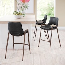 emerson black counter height stool   