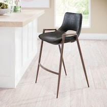 emerson black counter height stool   