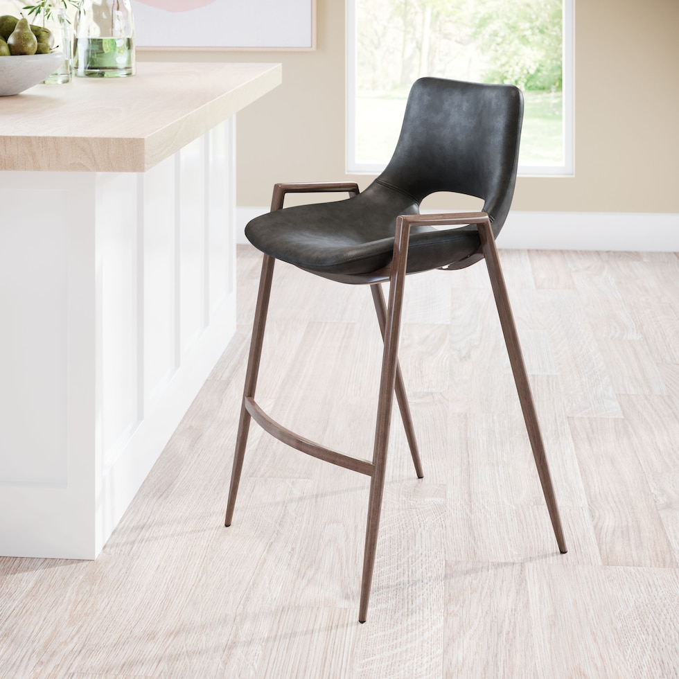 emerson black counter height stool   