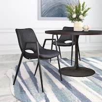 emerson black dining chair   
