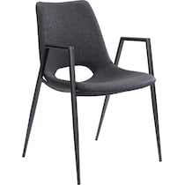 emerson black dining chair   