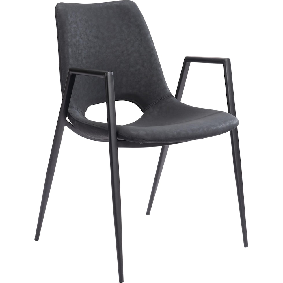 emerson black dining chair   