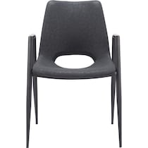 emerson black dining chair   