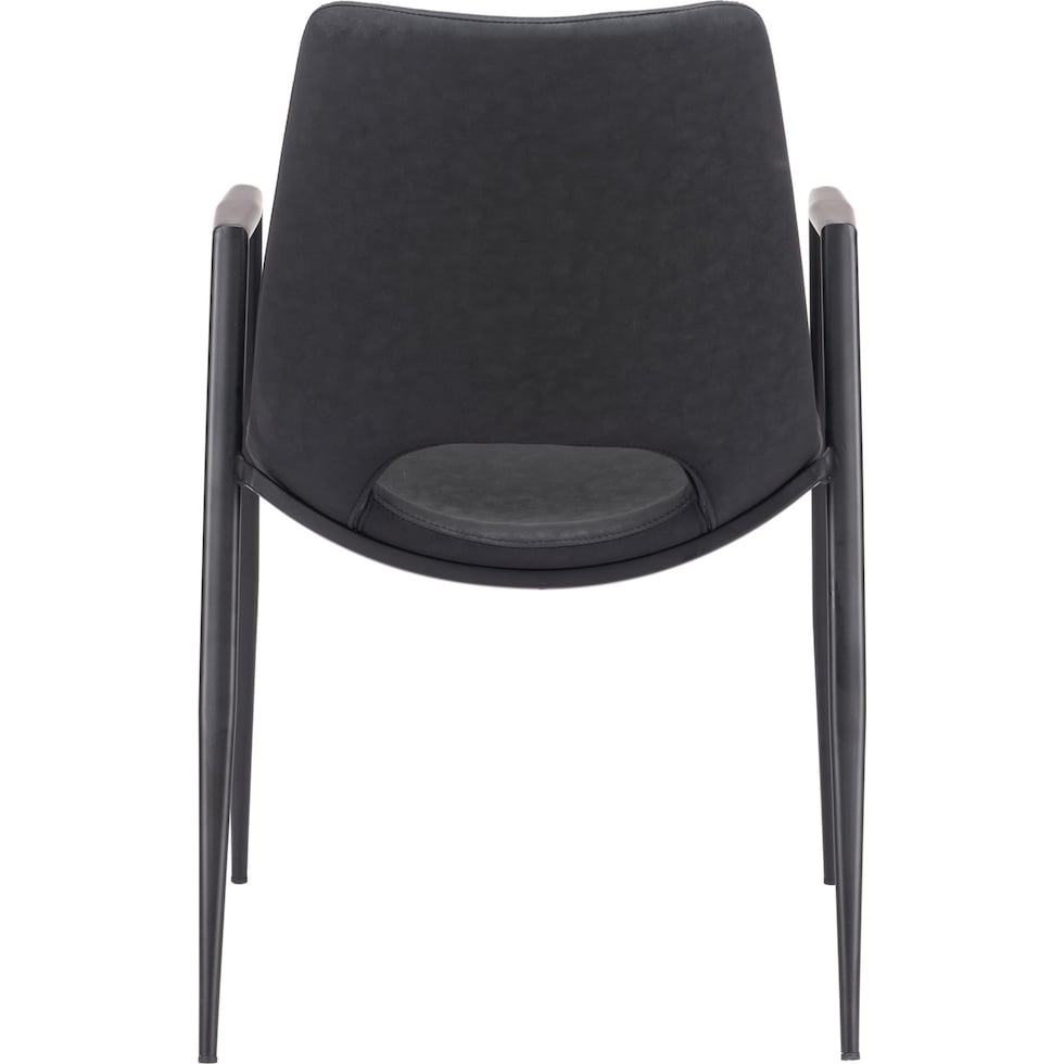 emerson black dining chair   