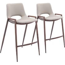 emerson light brown counter height stool   