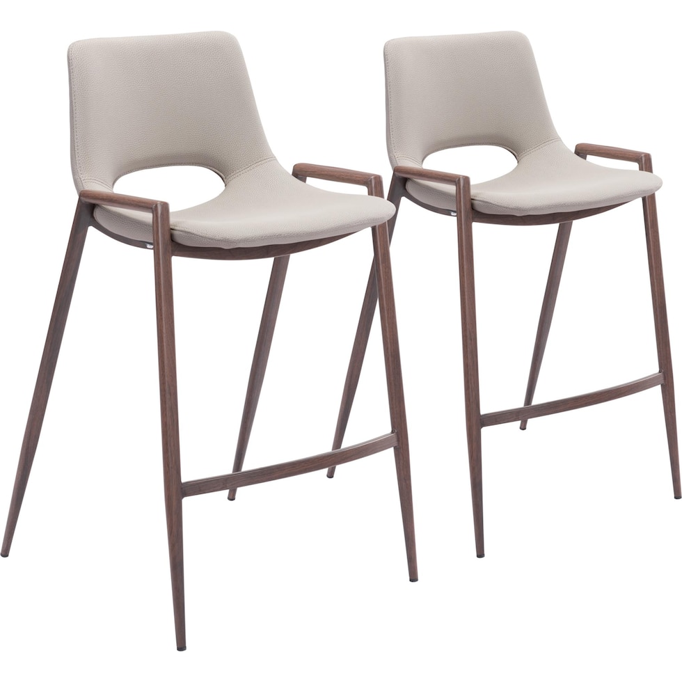 emerson light brown counter height stool   