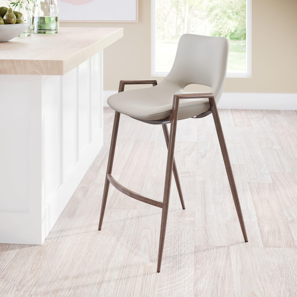 emerson light brown counter height stool   