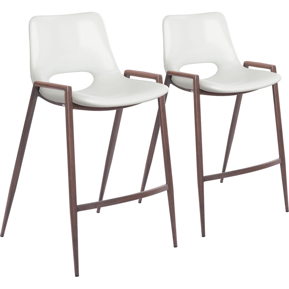 emerson white counter height stool   