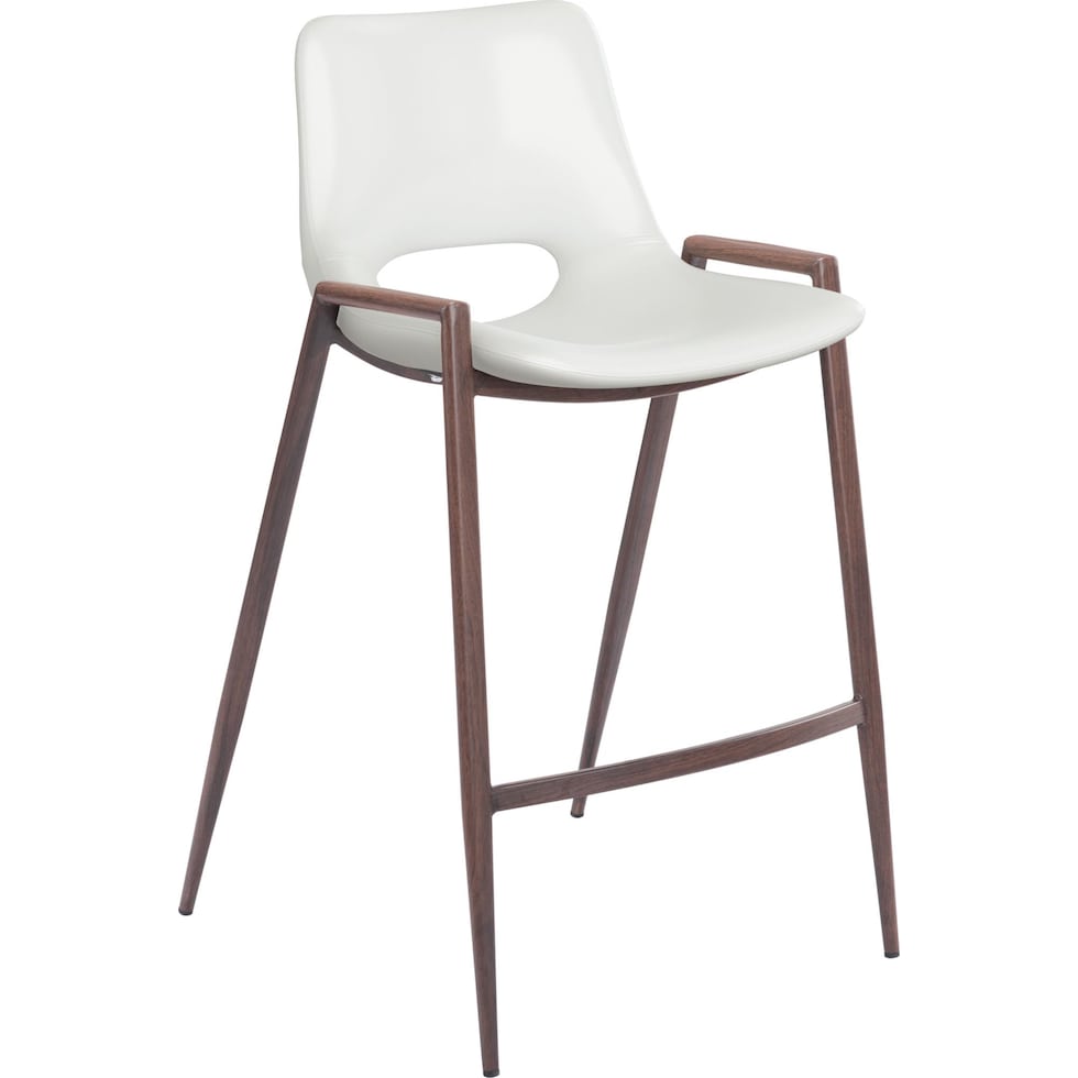 emerson white counter height stool   