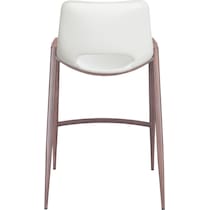 emerson white counter height stool   