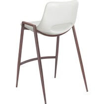 emerson white counter height stool   