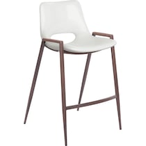 emerson white counter height stool   