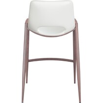 emerson white counter height stool   