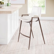 emerson white counter height stool   