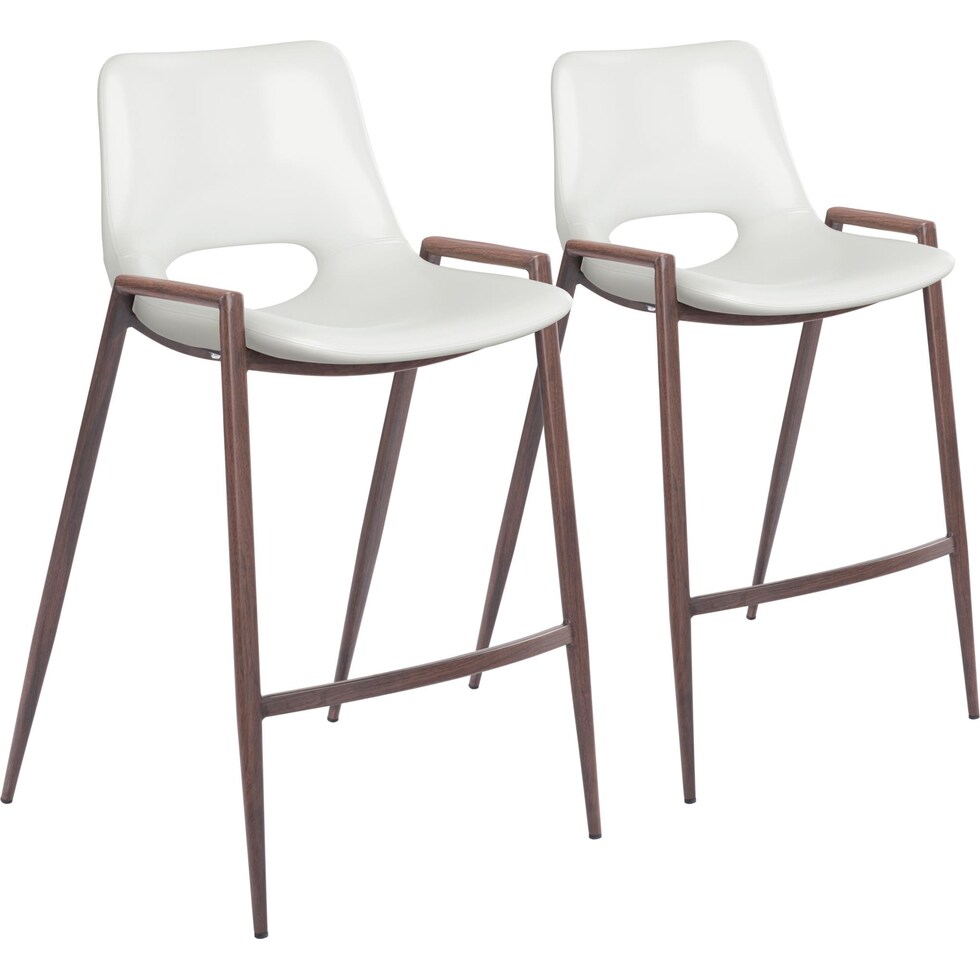 emerson white counter height stool   