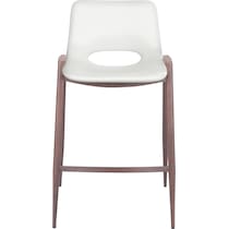 emerson white counter height stool   