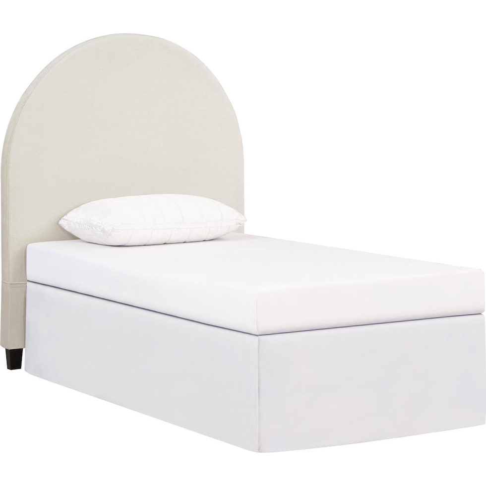 emilia ivory twin headboard   