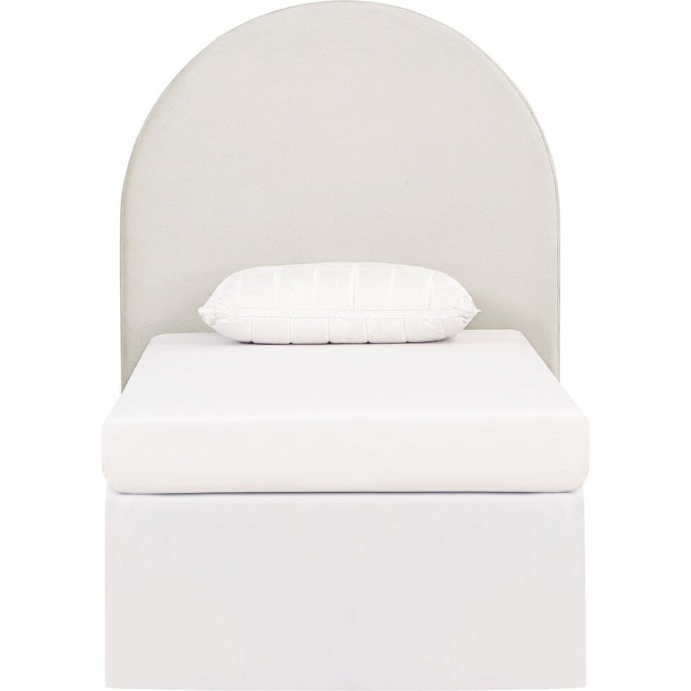 emilia ivory twin headboard   