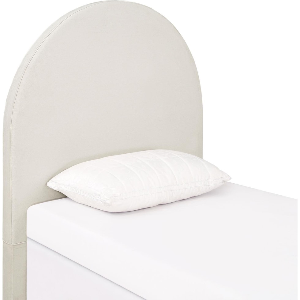 emilia ivory twin headboard   