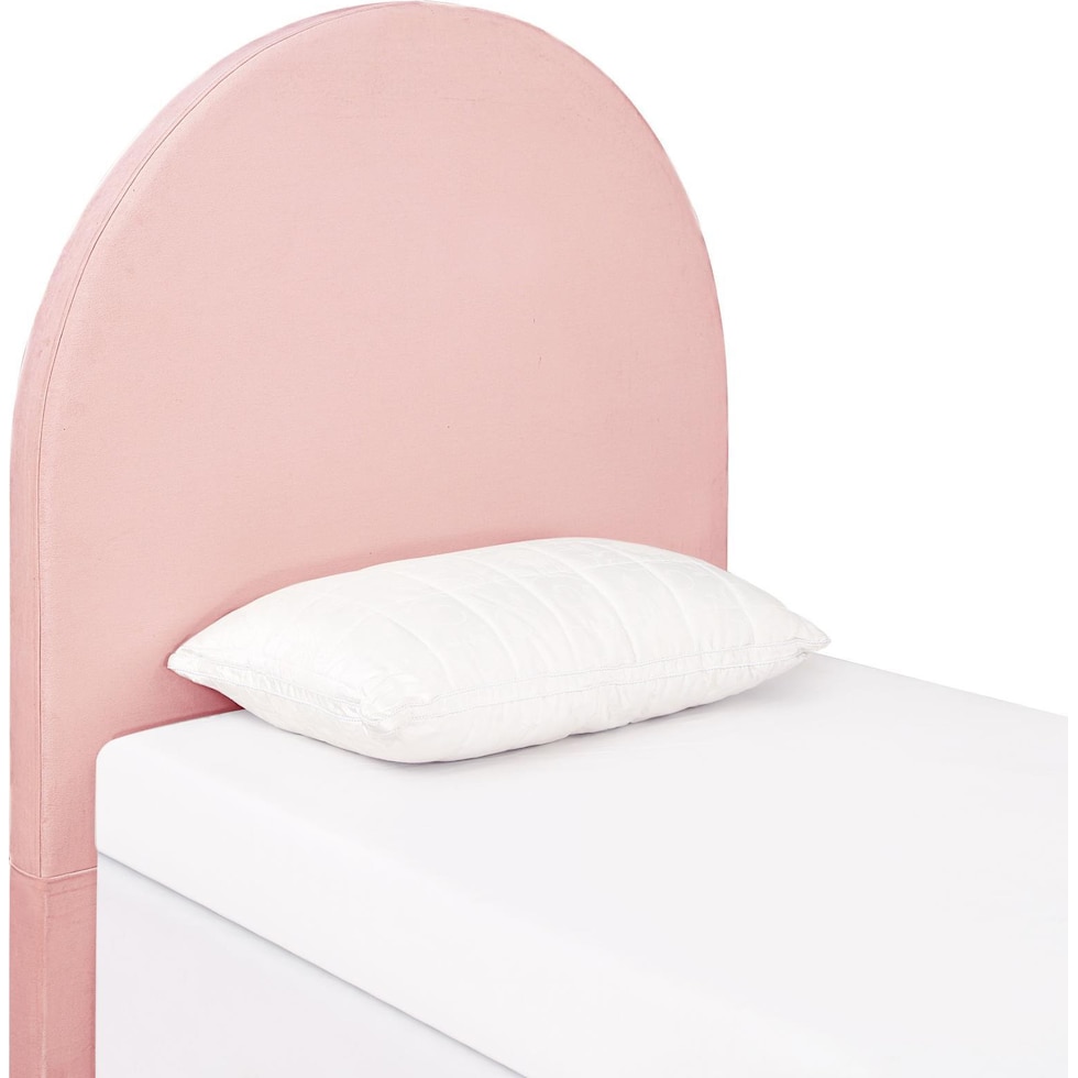 emilia pink twin headboard   