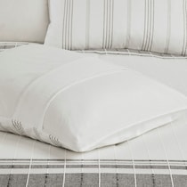 emily white gray full queen bedding set   