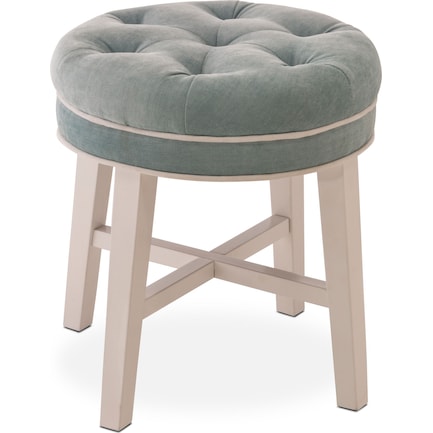 Emma Vanity Stool - Blue