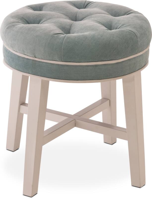 Emma Vanity Stool Blue Value City Furniture