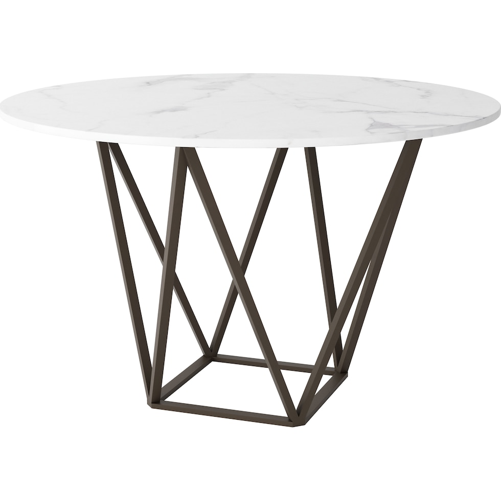 emma white dining table   