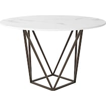 emma white dining table   