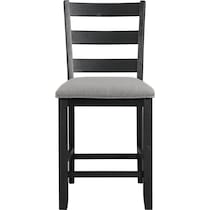 emmaline black counter height stool   