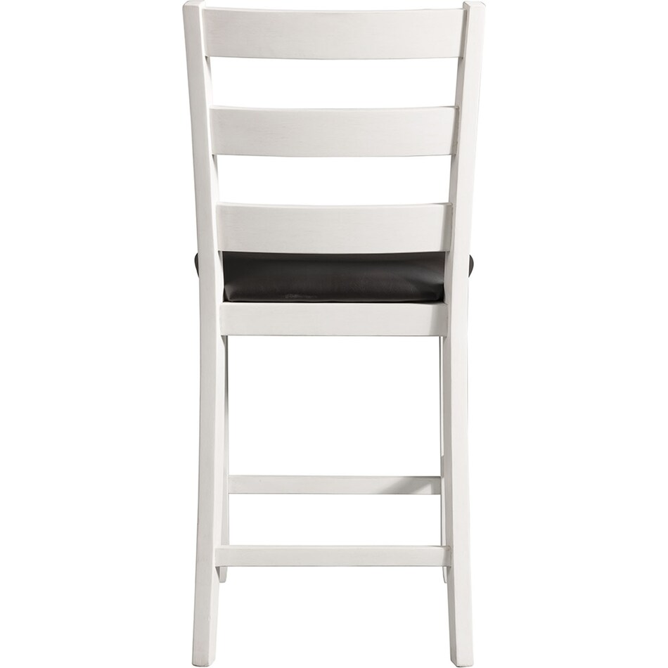 emmaline white counter height stool   