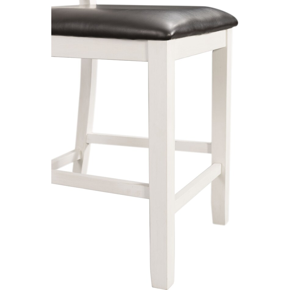emmaline white counter height stool   