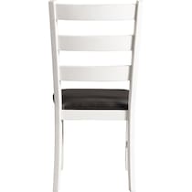 emmaline white dining chair   