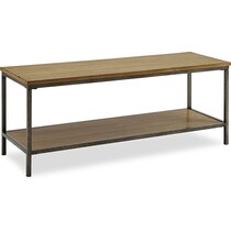 emmett dark brown entryway storage bench   