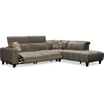 emmett gray  pc power reclining sectional   