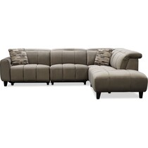 emmett gray  pc power reclining sectional   