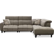 emmett gray  pc power reclining sectional   