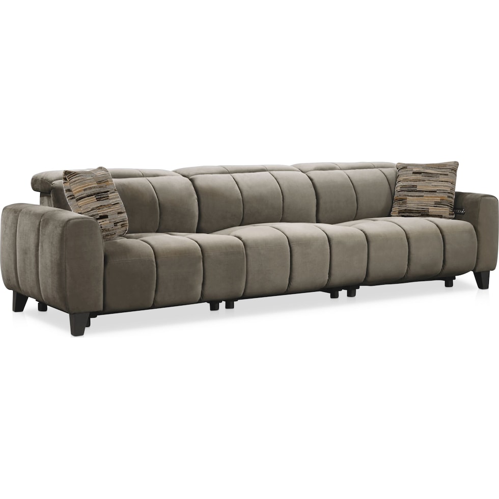 emmett gray power reclining sectional   