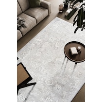 emmons ivory gray beige area rug  x    