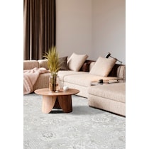 emmons ivory gray beige area rug  x    